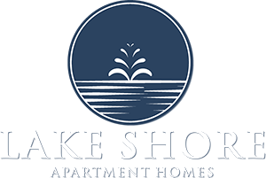Lake Shore Apartments White Logo